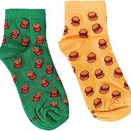 THELA GAADI 100% Combed Cotton Funky Printed Socks for Men & Women, Cute & Quirky Ankle Length Socks, Odour Free, Breathable, Free Size, Pack of 2 Pairs-image-76