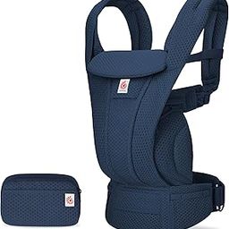 Ergobaby Omni Deluxe with 4 Carry Positions, Breathable Full Mesh Baby Carrier with Enhanced Lumbar Back Support & Airflow, 0-4 Years, Newborn to Toddler, 6 Storage Areas, 3-20 Kgs, Midnight Blue-image-57