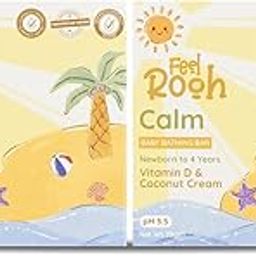 Feel Rooh Calm Baby Soap Bar | Vitamin D & Coconut Cream | Newborn - 4 years | pH Balanced, Tear Free | 75g (2)-image-53