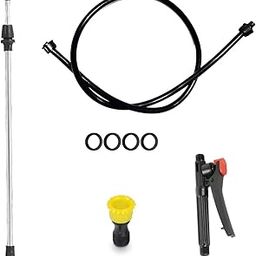 Garden Basket Hubb Single Water Sprinkler Nozzles for Agriculture, Garden, Outdoor | Hose-end Sprayer with Lance + 4 Washers + Pipe + Clutch (Combo)-image-20
