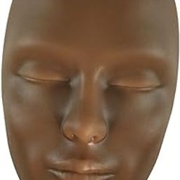 Realistic Makeup Practice Face Model Multipurpose Make up Training Face full face coffee-image-5