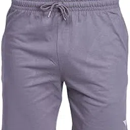 ramraj cotton Men Combed Cotton Zipper Shorts Grey-ES5-picture-46