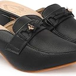 Women’s Block Heel Mules | Stylish Slip-On Loafers | Fashionable Comfort Footwear for Work & Casual Wear-22