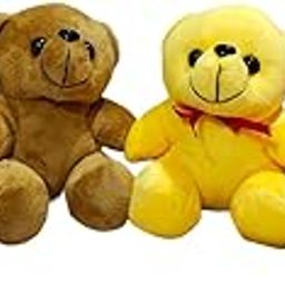 Plush Teddy Bear Set, 4 Pack, with Red Bow, Soft Stuffed Animal Toys-image-35