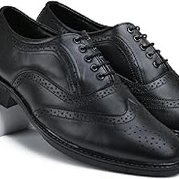 Men's Brown Brogue Shoes | Premium Formal Shoes | Genuine Leather Handcrafted Wingtip Stylish Footwear for Office, Business and Weddings - Brown-image-89