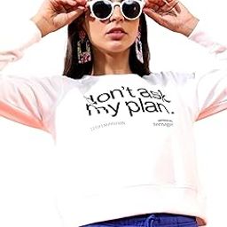 Women's Cotton Blend Round Neck Sweatshirt-image-4