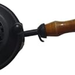 Metal Charcoal Incense Burner with Wooden Handle Dhoop Dhuni Burner Sambrani Dhoop for Home Decoration,Temples Purpose,Offices & Prayer Butler-picture-5