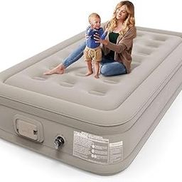Double Air Bed, Air Mattress Inflatable Queen Mattress Built-in Air PumpII air Mattress Bed for champing Travelling,Home,car,Outdoor,Bedroom II Bed-image-22