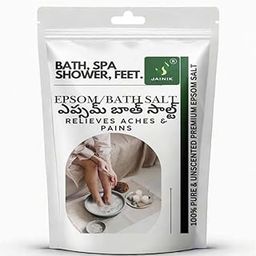JAINIK Epsom Salt For Muscle Relief, Relieves Aches Pain,Bath salt for Relaxation,Refreshing Body,Joint Soreness and Tired Muscles,No Color Added 1000gm-image-93