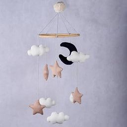 Haus & Kinder Crib Cot Hanging Mobile Nursery Decoration Newborn Shower Gift Birthday Gift | Baby Bed Decoration for Boys and Girls (Stargazing)-image-17