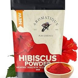 Aromatique Natural Hibiscus Powder, Hibiscus Powder for Hair, Conditioner, Reduce Hair Loss and Split Ends 200gms-image-67