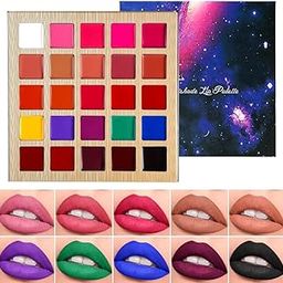 BALWRICK 25 Shades Lush Lip Palette, Smooth Creamy Finish Lip Colors Lipstick, Full Coverage, Waterproof, Long Lasting, Light Weight,Ultra Pigmented-7