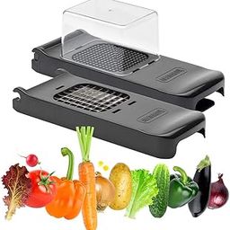 Alligator Manual Vegetable Chopper | Perfect for Fruits and Vegetables Chopping | 2 Blades | Durable & Easy to Use | Sharp Blades | Black Edition-picture-21