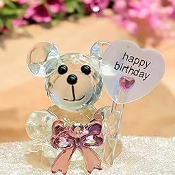 WARMINGO DE Crystal Teddy Gift | Valentines Day Gift | Cute Gifting Item | (Happy Birthday)-picture-17