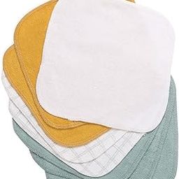 Mi Arcus Solid & Printed Reusable Multicolor Terry Highly Absorbent Wash Cloth Soft Face Towels, Hanky for Baby Boys Girls - Pack of 8-image-23