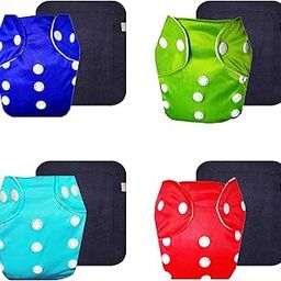 Dumbledo Lite Cloth Diaper with Black Insert (Pack of 4) | Snug Fit | 6-Layer Absorbent Pad | Travel Friendly | Trusted by Moms | 3 Months – 2 Years | Unisex Baby-27