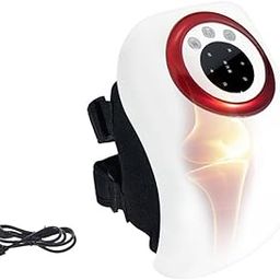 Lucario New Heated Knee Brace Massager for Knee Pain Relief,3 Adjustable Heat and 3 Intensities with Rechargeable Heating Knee Massager-image-1