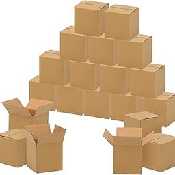 Powerlon Corrugated Cardboard Box For Packing, Moving, Shipping Cube (Pack of 50) (4 x 4 x 4)-image-8