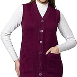 Sleeveless Sweater for Women with Pockets Cardigan Winter wear Sweaters for Ladies Plus Size M to 6XL-image-68
