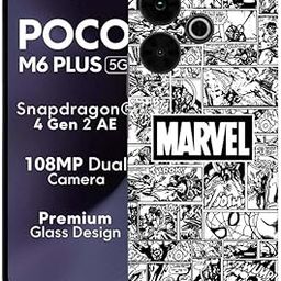OggyBaba Marvel Comic Mobile Skin - Premium Matte Finish Protective Wrap Compatible with Poco M6 Plus 5g - Slim & Stylish Design-image-14