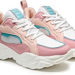 ASIAN Women BLOSSOM-12 Running and Casual wear Running Shoes with Laces, Lightweight and Comfortable Shoes Gym and Sports Shoes for Women & Girls with Stylish Design-37