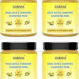 GABANA Kojic Acid and Turmeric Cleansing Pads for Glowing Skin (Pack of 4, Each 30 PCS)|Brightening and Exfoliating Face Pads for Clear, Deep Cleansing and Hydrating Formula, for Brighten Skin|-27