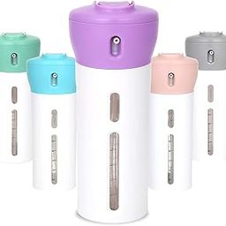 Styxon / 4-In-1 Travel Bottle Dispenser, Includes Four Empty Reusable 1.4 Oz. (40 Ml) Cosmetic Toiletry Containers For Sanitizer, Soap, Lotions, Skincare, Makeup Products - Abs, 1 Ounce-18