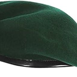 Unisex Adults Green Beret Cap, Classic European Wool Felt Hat, Adjustable Band, Satin Lining, Casual Wear, Tennis, All Seasons-picture-10