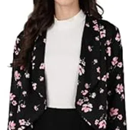 vahson Women Flared Full Sleeve Black Shrug-picture-39