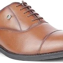Healers S201-04 Formal Lace Ups Oxford Shoes for Men | Leather Insole | TPR Sole | Softy Leather Upper| Lightweight & Comfortable | Modern Design-image-81