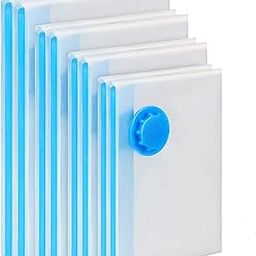 Smitex Vacuum Storage Sealer Bags 8 Pack (2 x Jumbo, 2 x Large, 2 x Medium, 2 x Small) for Clothes, Dress, Winter Coats, Blankets, Pillows Comforters for Travel Space Saver Seal Compression Bags without Pump-image-70