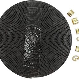 Yeebyee 2GT Open Timing Rubber Belt Length 5 Meters(16.4 Ft) Pitch 2mm Width 6mm Rubber Fiberglass with 6pcs U Shape Copper Buckle for CR10/Ender3/Ender5 3D Printers (Open Belt-5Meter)-image-50
