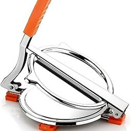 Nita Roti Maker Machine - Heavy-Duty Stainless Steel Chapati Maker Machine with Manual Handle, Durable Design, Kitchen Tool for Roti, Silver Roti Presser Puri Maker Multicolor (Random Pick) (6 IN)-8