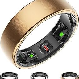 New Smart Ring Health Tracker for Women Men, Fitness Tracker with 24/7 Heart Rate Monitor, Step Tracker,Calories,Blood Oxygen, Sleep Tracker Ring,Waterproof Fitness Ring, No Subscription Fee(Gold,#11)-picture-9