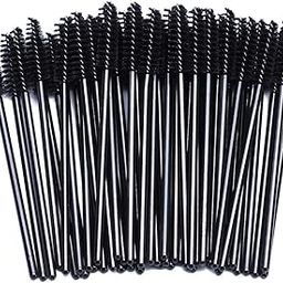 BTYMS 100 pcs Disposable Eyelash Mascara Applicator Wand Brush-38