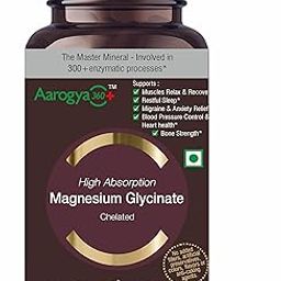 Magnesium Glycinate + Vitamin B6 | 720 mg | High Absorption | Supplement to Support Stress Relief, Sleep, Heart Health, Nerves, Muscles, and Metabolism | 60 Capsules-image-72