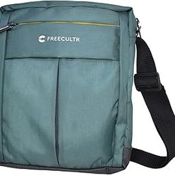 Travel Sling Bag - Green Water Resistance Polyester Bag with Multiple Pockets and Padded Section for Ipad/Tablet - Unisex-Adult-image-19