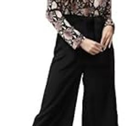 jumpsuits for women Women Black & Pink Printed Basic Jumpsuit-picture-2