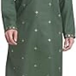 Men Cotton Sequence Kurta and Churidar Set-image-17
