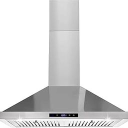Mann Mart‚Powerful 700 CFM Convertible Kitchen Range Hood with LED Lighting - 30 Inch Wall Mount for Odor & Smoke Removal-image-34