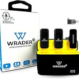 WRADER Pro-Grade 360° Omnidirectional Dual Wireless Mic with Battery Display Charging Case, Superior Noise Reduction for Video Recording, Vlogs, Reels & Interviews (Black, for Type C Mobiles/iPhones)-image-33