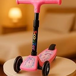 Cosmobaby Kick Scooter for Kids with Adjustable Height | Foldable Design | PVC Wheels | for Ages 2–12 Years | Max Weight 60 kg (Sky Blue)-image-41