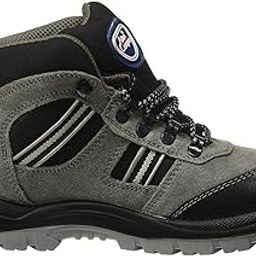 1157 | Grey Suede Leather Upper, High Ankle Grey Spacer Lining Safety Shoe | Steel Toe (11)-2
