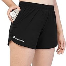 ActiveBug Dual Pocket Shorts for Women for Gym Wear Workout Running Walking Hiking Quick Dry High Performance High Waist-82