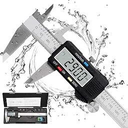 CORCEPTIVE digital stainless steel caliper, vernier caliper, caliper,measuring Tool with Inch/Millimeter Conversion, Extra Large LCD Screen, Auto Off Featured Micrometer, 0-6 Inch/0-150 mm-28