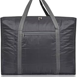BRAND REGESE Parachute Jumbo Bag Underbed Rectangular Cloth Blanket Storage Bag with Zipper and Handle (Grey) Pack of 1-image-75