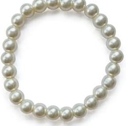 Cultured Pearl Bracelet for Woman and Man - Natural Energised White beads Bracelet, Healing Crystal Bracelet for Anxiety, Stress, Mental Peace and Meditation - 8MM Beads-image-44