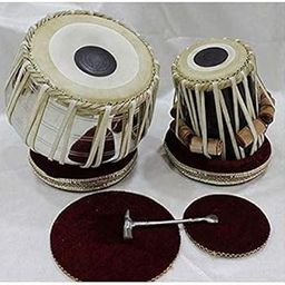 Tabla Set - Stainless Tabla Set And Sheesham Wood Daya With padded Bag And Hammer And Plywood Ring set Also Best Equipment In Amazon-image-8