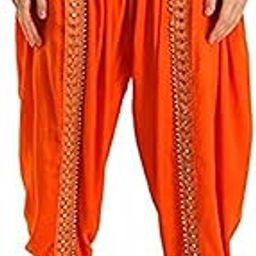Women's Relaxed Fit Rayon Dhoti Pant (fancydhoti627_Golden_28 To 38 Inch)-image-41