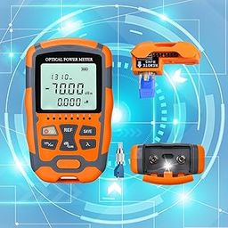 FYBOPTWU - 4 in 1 Function 10MW VFL Visual Fault Locator & OPM Portable Optical Power Meter (FC/SC/ST) & RJ45 Network Test & LED Lighting, Portable Fiber Optic Tester-26